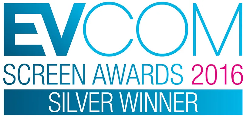 Evcom screen awards 2016 silver winner logo